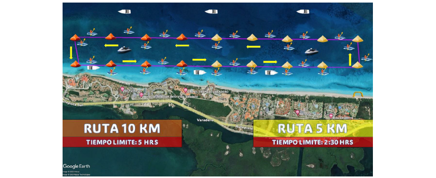 3RA TRAVESÍA INTERNACIONAL DE AGUAS ABIERTAS GRAN RETTO CUBA 2024 Ruta