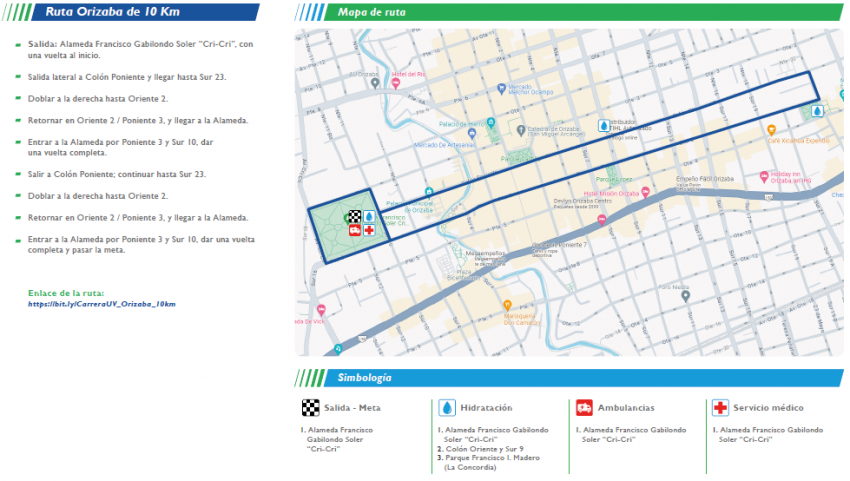 CARRERA UNIVERSITARIA UV REGIÓN ORIZABA - CÓRDOBA Ruta