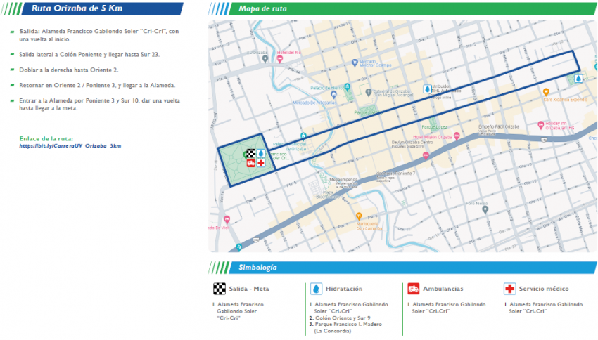 CARRERA UNIVERSITARIA UV REGIÓN ORIZABA - CÓRDOBA Ruta