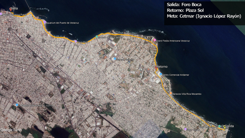 VUELTA CICLISTA VERA BOCA 2026 Ruta