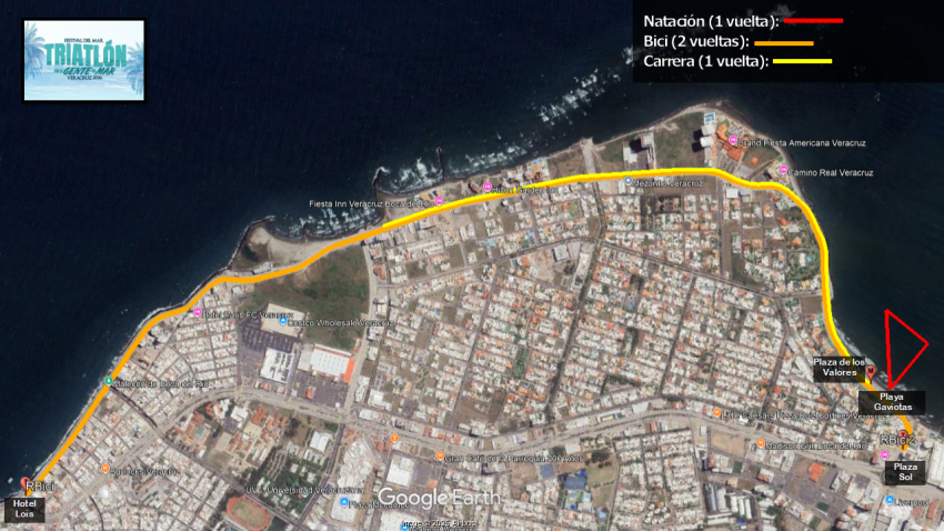 TRIATLÓN POR LA GENTE DEL MAR 2026 Ruta