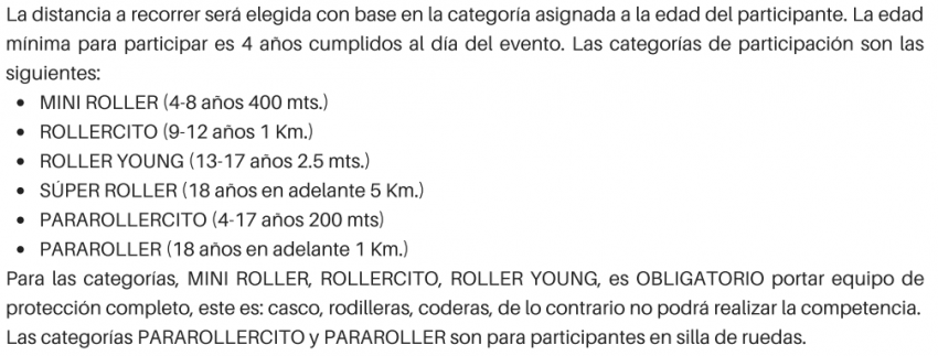 VÁMONOS DE ROLL 3 BOCA DEL RÍO 2022 Categorias