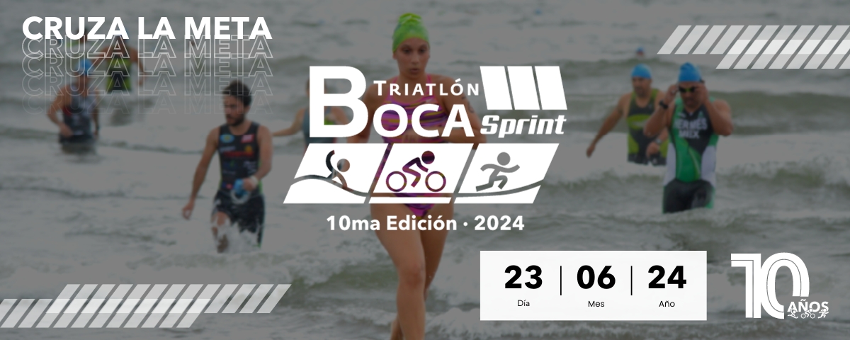 TRIATLÓN SPRINT BOCA 2024 10a EDICIÓN